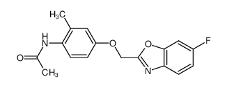 N-[4-(6-Fluorobenzoxazol-2-ylmethoxy)-2-methylphenyl]acetamide_197360-53-5