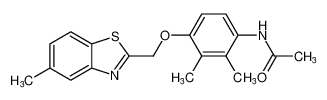 N-(2,3-dimethyl-4-((5-methylbenzo[d]thiazol-2-yl)methoxy)phenyl)acetamide_197361-82-3