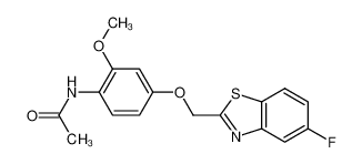 N-[4-(5-Fluorobenzothiazol-2-ylmethoxy)-2-methoxyphenyl]acetamide_197361-99-2