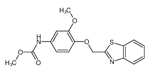 Methyl N-[4-(benzothiazol-2-ylmethoxy)-3-methoxyphenyl]carbamate_197362-61-1