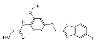 Methyl N-[4-(5-fluorobenzothiazol-2-ylmethoxy)-2-methoxyphenyl]carbamate_197363-64-7