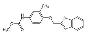 Methyl N-[4-(benzothiazol-2-ylmethoxy)-3-methylphenyl]carbamate_197363-70-5