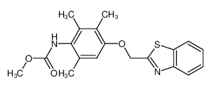 Methyl N-[4-(benzothiazol-2-ylmethoxy)-2,3,6-trimethylphenyl]carbamate_197363-80-7
