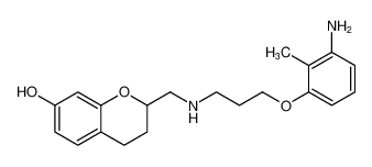 2-(((3-(3-amino-2-methylphenoxy)propyl)amino)methyl)chroman-7-ol_197387-83-0