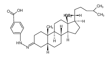 4-(5β-cholestan-3-ylidenehydrazino)-benzoic acid_19741-80-1
