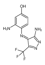 (Z)-3-amino-4-((3-amino-5-(trifluoromethyl)-4H-pyrazol-4-ylidene)amino)phenol_197433-76-4