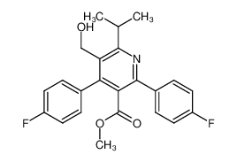 Methyl 2,4-di-(4-fluorophenyl)-6-isopropyl-5-hydroxymethyl-pyridine-3 -carboxylate_197435-82-8