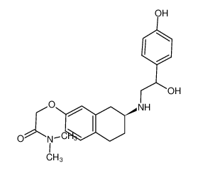 2-[(2S)-2-[[(2RS)-2-Hydroxy-2-(4-hydroxyphenyl)ethyl]-amino]-1,2,3,4-tetrahydronaphthalen-7-yloxy]-N,N-dimethylacetamide_197436-84-3