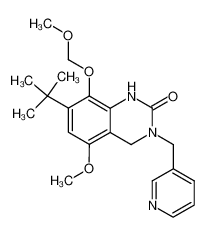7-tert-Butyl-5-methoxy-8-methoxymethoxy-3-pyridin-3-ylmethyl-3,4-dihydro-1H-quinazolin-2-one_197437-12-0