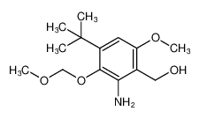 (2-amino-4-(tert-butyl)-6-methoxy-3-(methoxymethoxy)phenyl)methanol_197437-31-3