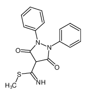 3,5-dioxo-1,2-diphenyl-pyrazolidine-4-carboximidothioic acid methyl ester_19744-22-0