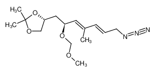 (R)-4-((3E,5E)-(S)-7-Azido-2-methoxymethoxy-4-methyl-hepta-3,5-dienyl)-2,2-dimethyl-[1,3]dioxolane_197440-36-1