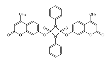 7,7'-((1,3-diphenyl-2,4-disulfido-1,3,2,4-diazadiphosphetidine-2,4-diyl)bis(oxy))bis(4-methyl-2H-chromen-2-one)_197443-67-7