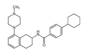 (R)-4-cyclohexyl-N-(8-(4-methylpiperazin-1-yl)-1,2,3,4-tetrahydronaphthalen-2-yl)benzamide_197445-68-4
