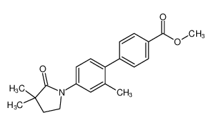 methyl 4'-(3,3-dimethyl-2-oxopyrrolidin-1-yl)-2'-methyl-[1,1'-biphenyl]-4-carboxylate_197450-19-4