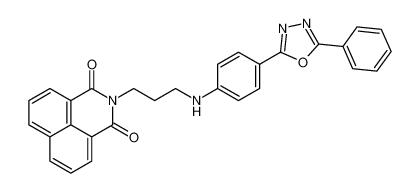 1H-Benz[de]isoquinoline-1,3(2H)-dione,2-[3-[[4-(5-phenyl-1,3,4-oxadiazol-2-yl)phenyl]amino]propyl]-_197451-34-6