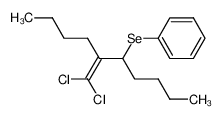 (1-Butyl-2-dichloromethylene-hexylselanyl)-benzene_197455-07-5