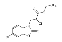 2-chloro-3-(6-chloro-2-oxo-benzooxazol-3-yl)-propionic acid ethyl ester_19747-19-4