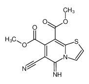 6-cyano-5-imino-5H-thiazolo[3,2-a]pyridine-7,8-dicarboxylic acid dimethyl ester_19748-26-6