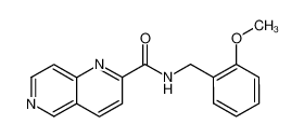 N-(2-methoxybenzyl)-2-(1,6)naphthyridinecarboxamide_197507-09-8