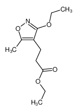 3-(3-Ethoxy-5-methyl-isoxazol-4-yl)-propionic acid ethyl ester_197508-73-9