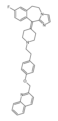 8-fluoro-11-(1-(4-(quinolin-2-ylmethoxy)phenethyl)piperidin-4-ylidene)-6,11-dihydro-5H-benzo[d]imidazo[1,2-a]azepine_197509-56-1