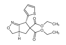 rel-diethyl (3aR,6R)-6-(thiophen-2-yl)-3a,4-dihydro-3H-cyclopenta[c]isoxazole-5,5(6H)-dicarboxylate_197514-80-0