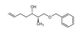 (2R,3S)-1-Benzyloxy-2-methyl-hept-6-en-3-ol_197517-47-8
