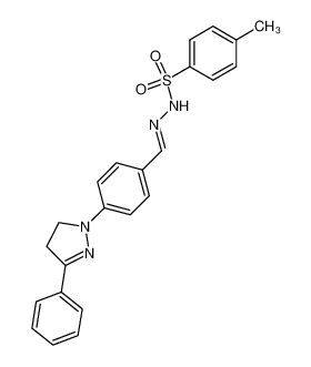 1-(p-Formyl-phenyl)-3-phenyl-Δ2-pyrazolin-p-tosylhydrazon_19755-24-9