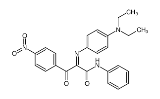 2-[(E)-4-Diethylamino-phenylimino]-3-(4-nitro-phenyl)-3-oxo-N-phenyl-propionamide_19755-80-7