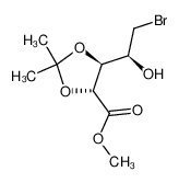 (4R,5S)-5-((S)-2-Bromo-1-hydroxy-ethyl)-2,2-dimethyl-[1,3]dioxolane-4-carboxylic acid methyl ester_197567-51-4