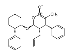 (4S,5S,6S)-5-allyl-3-methyl-4-phenyl-6-(((1R,2S)-2-phenylcyclohexyl)oxy)-5,6-dihydro-4H-1,2-oxazine 2-oxide_197578-85-1