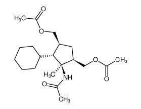 ((1S,3R,4S,5R)-4-acetamido-5-cyclohexyl-4-methylcyclopentane-1,3-diyl)bis(methylene) diacetate_197578-98-6
