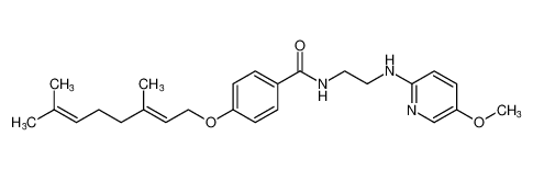 Benzamide,4-[(3,7-dimethyl-2,6-octadienyl)oxy]-N-[2-[(5-methoxy-2-pyridinyl)amino]ethyl]-, (E)-_197583-25-8