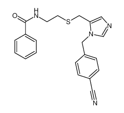 N-(2-(((1-(4-cyanobenzyl)-1H-imidazol-5-yl)methyl)thio)ethyl)benzamide_197586-60-0