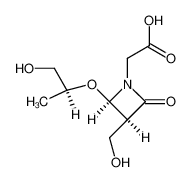 (3S,4R,1'S) N-carboxymethyl-3-hydroxymethyl-4-(1'-hydroxymethyl)ethoxy-azetidin-2-one_197637-50-6