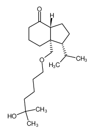 (1R,3aR,7aS)-7a-(5-Hydroxy-5-methyl-hexyloxymethyl)-1-isopropyl-octahydro-inden-4-one_197647-42-0