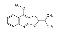 2-isopropyl-4-methoxy-2,3-dihydro-furo[2,3-b]quinoline_19765-56-1