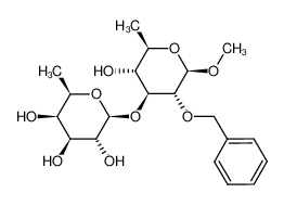 methyl 2-O-benzyl-3-O-(β-D-fucopyranosyl)-β-D-quinovopyranoside_197657-35-5