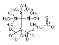 nitric acid compound with dimethyl((methylbis(methyl-d3)silyl)bis(trimethylsilyl)methyl)silanol (1:1)_197658-67-6