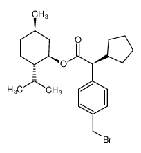 (1R,2S,5R)-5-methyl-2-(propan-2-yl)cyclohexyl (2S)-[4-(bromomethyl)phenyl](cyclopentyl)ethanoate CAS:197660-67-6 manufacturer & supplier