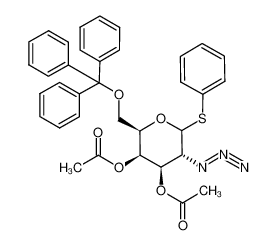 phenyl-3,4-di-O-acetyl-2-azido-6-O-triphenylmethyl-2-deoxy-1-thio-D-galactopyranoside_197663-20-0