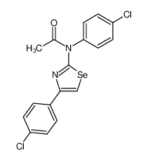 N-(4-chloro-phenyl)-N-[4-(4-chloro-phenyl)-selenazol-2-yl]-acetamide_19769-64-3