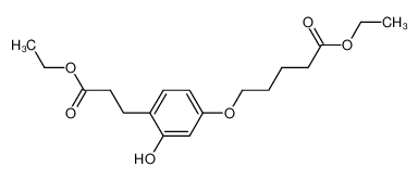 ethyl-5-{4-[2-(ethoxycarbonyl)ethyl]-3-hydroxyphenoxy}-pentanoate_197708-29-5