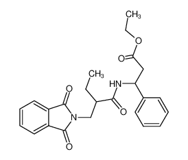 β-(3-Phthalimido-2-ethylpropionylamino)-β-phenylpropionsaeure-ethylester_19771-61-0