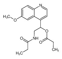 Propionic acid 1-(6-methoxy-quinolin-4-yl)-2-propionylamino-ethyl ester_197715-79-0