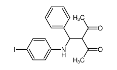 3-[(4-Iodo-phenylamino)-phenyl-methyl]-pentane-2,4-dione_19772-25-9