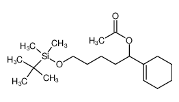 Acetic acid 5-(tert-butyl-dimethyl-silanyloxy)-1-cyclohex-1-enyl-pentyl ester_197721-51-0