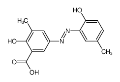 2-Hydroxy-3-methyl-5-(2-hydroxy-5-methylphenylazo)-benzoesaeure_19775-08-7