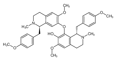 dl-1-(4-Methoxybenzyl)-7-hydroxy-6-methoxy-2-methyl-8-(1-(4-methoxybenzyl)-6-methoxy-2-methyl-1β,2,3,4-tetrahydroisochinolinyl-(7)-oxy)-1β,2,3,4-tetrahydroisochinolin_19775-64-5